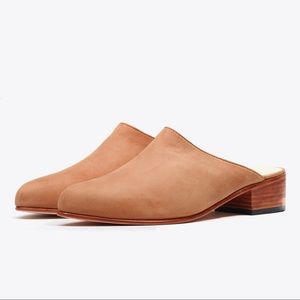 Tan Leather Mules